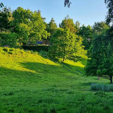 Round Timber House In Forest Near Mariager Hadsund